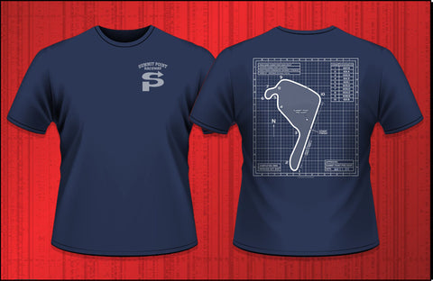 Summit Point Blueprint T-Shirt front and back