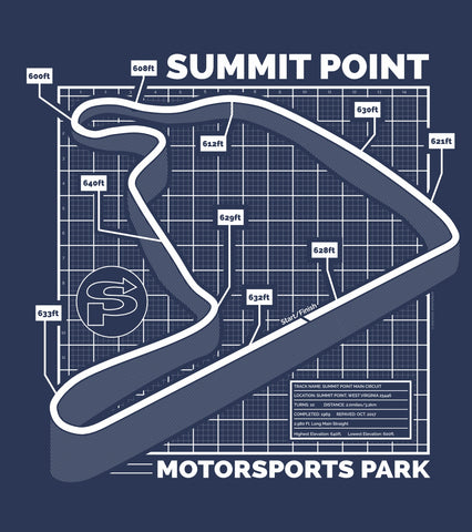 Summit Point 3D Blueprint Tee