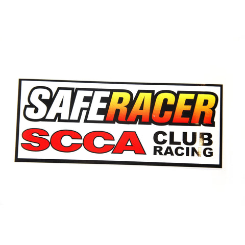 SCCA SafeRacer Club Racing Decal
